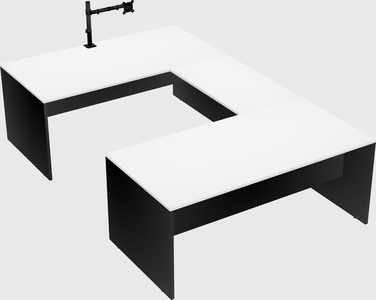 U-shaped desk