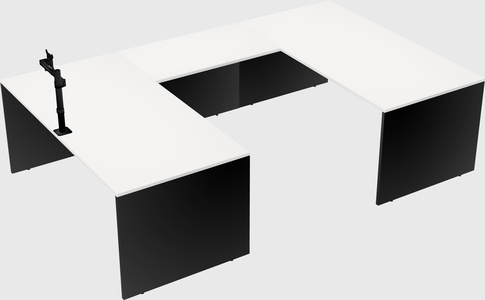 U-shaped desk