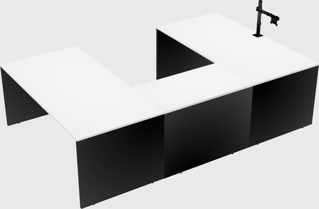 U-shaped desk