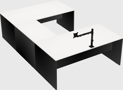 U-shaped desk