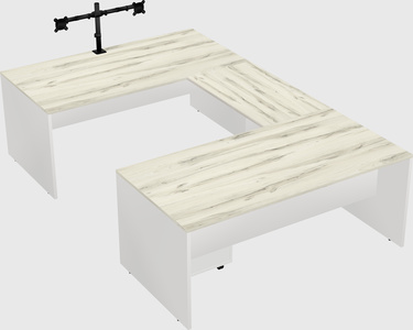 U-shaped desk