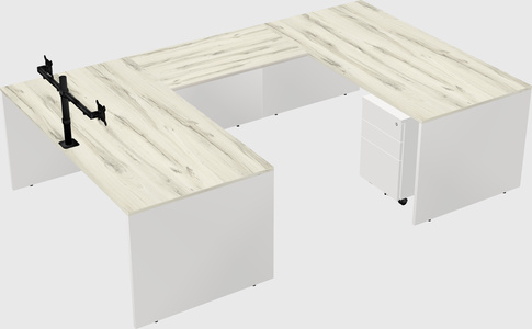 U-shaped desk