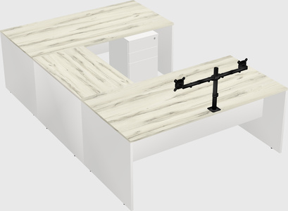 U-shaped desk