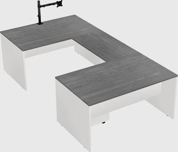 U-shaped desk