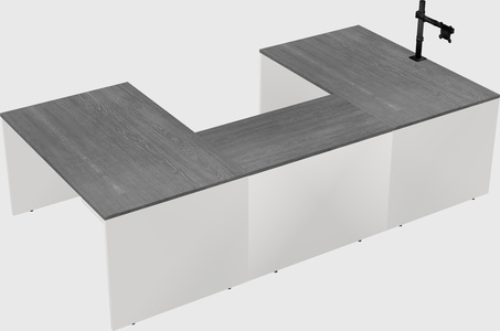 U-shaped desk