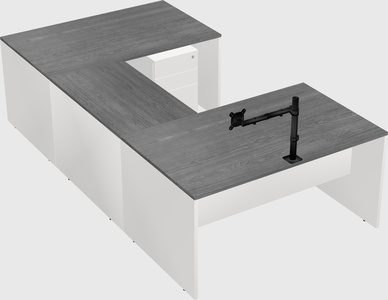U-shaped desk
