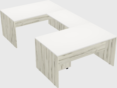 U-shaped desk