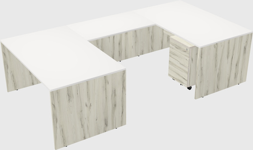 U-shaped desk