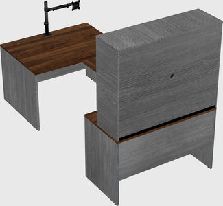 U-shaped desk