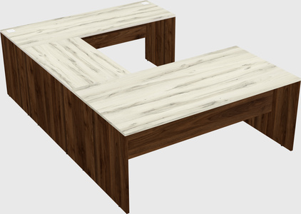 U-shaped desk