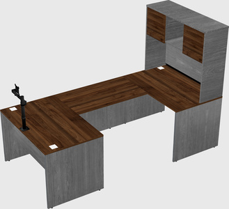 U-shaped desk
