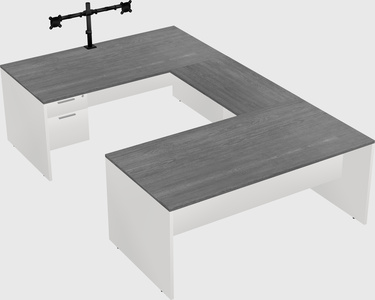 U-shaped desk