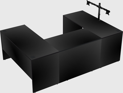 U-shaped desk