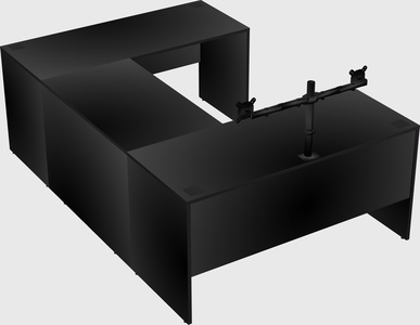 U-shaped desk