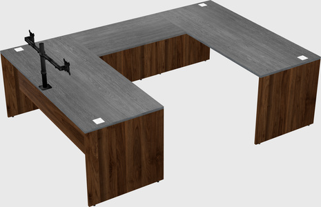 U-shaped desk
