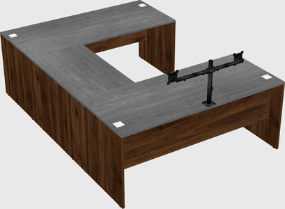 U-shaped desk
