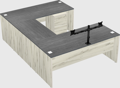 U-shaped desk