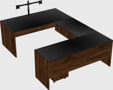 U-shaped desk