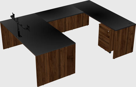 U-shaped desk