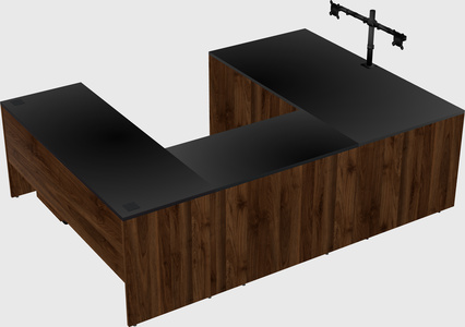 U-shaped desk