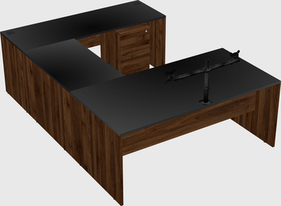 U-shaped desk