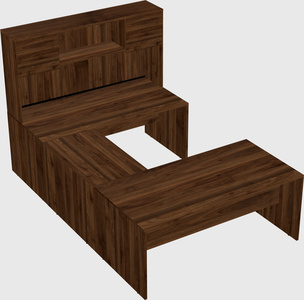 U-shaped desk