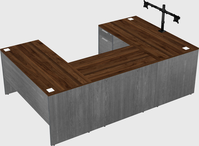 U-shaped desk