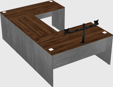 U-shaped desk