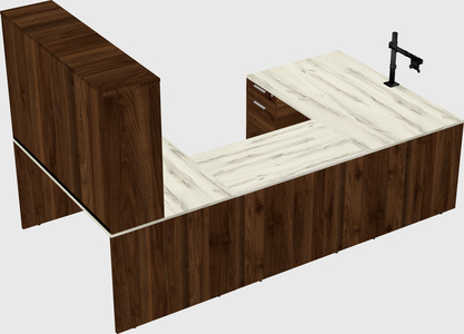 U-shaped desk