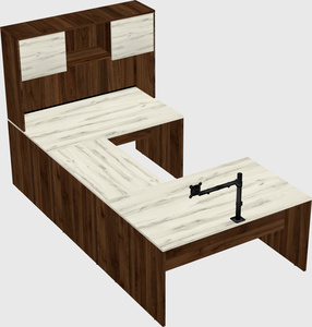 U-shaped desk