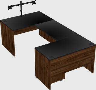 U-shaped desk