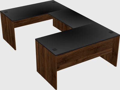 U-shaped desk