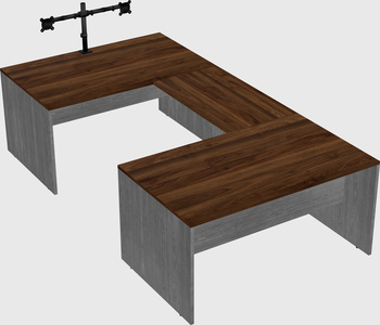 U-shaped desk