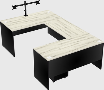 U-shaped desk