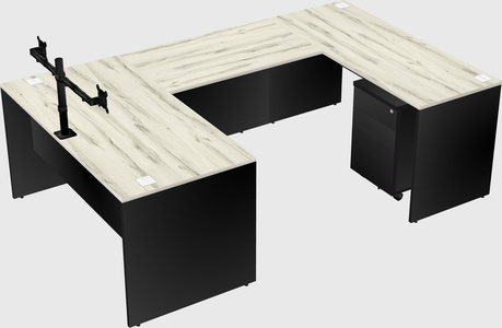 U-shaped desk