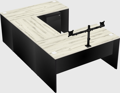 U-shaped desk