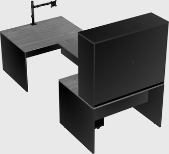 U-shaped desk