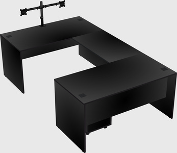 U-shaped desk