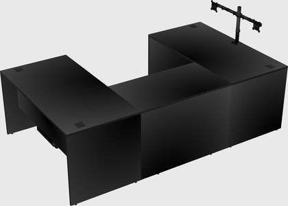 U-shaped desk