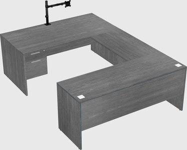 U-shaped desk