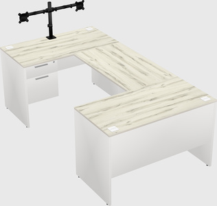 U-shaped desk