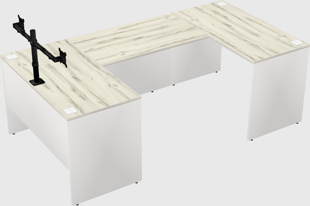 U-shaped desk