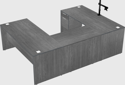U-shaped desk