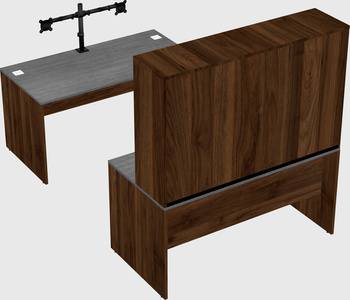 U-shaped desk