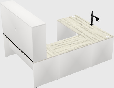 U-shaped desk