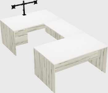 U-shaped desk