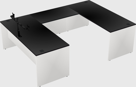 U-shaped desk