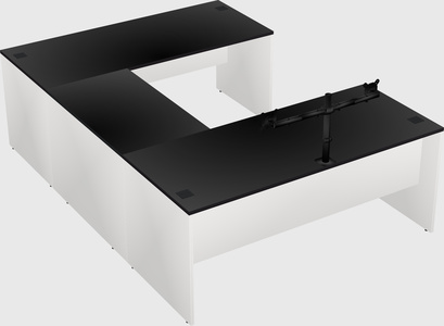 U-shaped desk