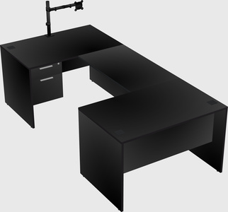 U-shaped desk