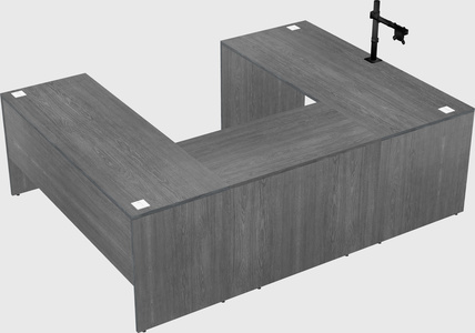 U-shaped desk